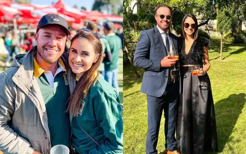 AB de Villiers with his wife Danielle Swart [Source: @danielledevilliers/Instagram]